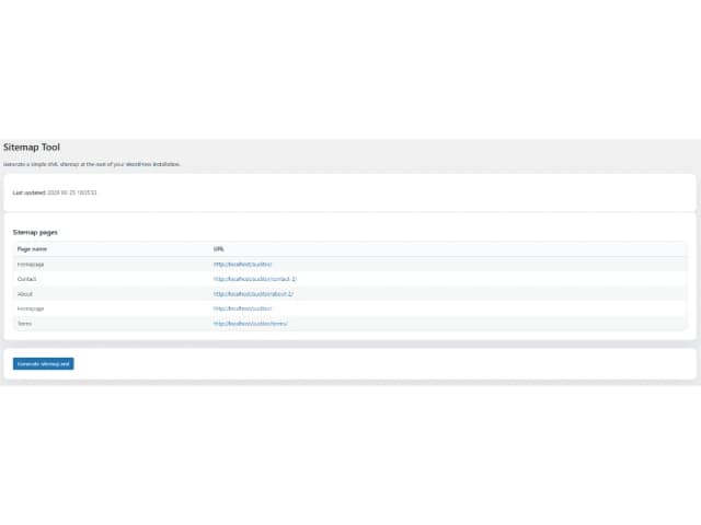 Sitemap Tool