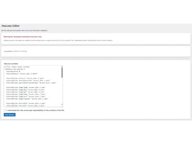 .htaccess Editor