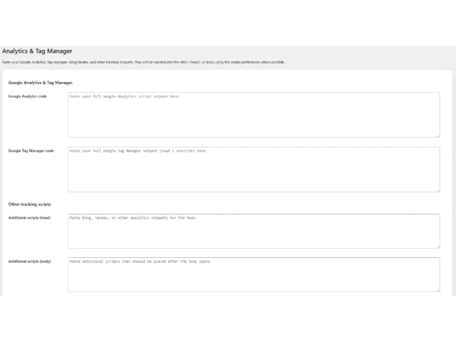 Analytics & Tag Manager