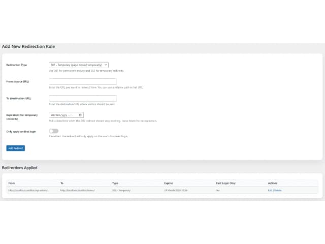 Redirection Tool
